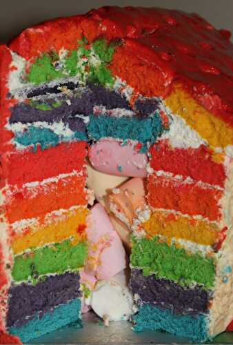 Rainbow Cake Peppa Pig Aux Delices D Aline De Aux Delices D Aline Et Ses Recettes De Cuisine Similaires Recettesmania