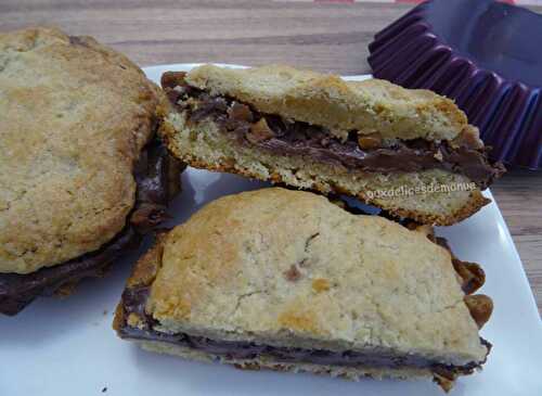Cookies au caramel et pâte à tartiner au chocolat