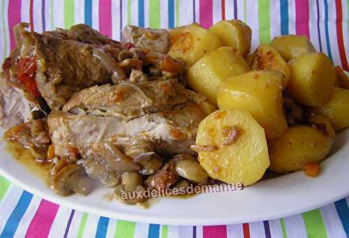 Rouelle de porc aux pommes de terre -2ème recette-