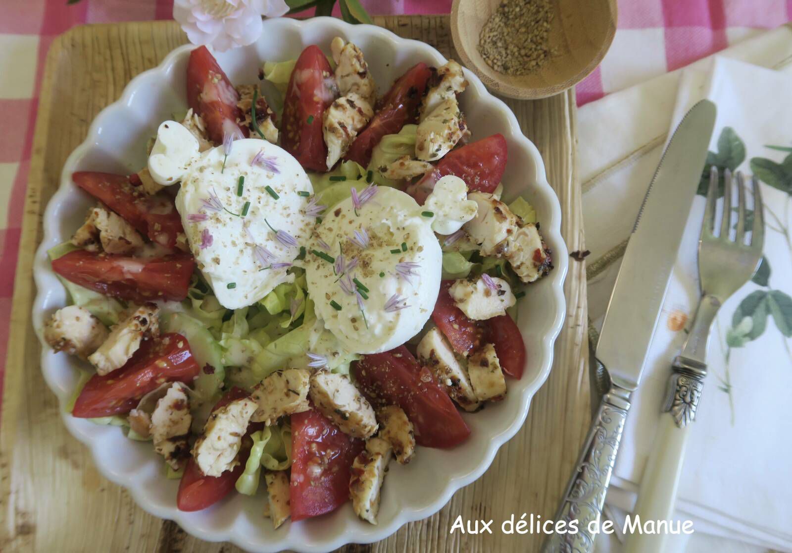 Burrata en salade