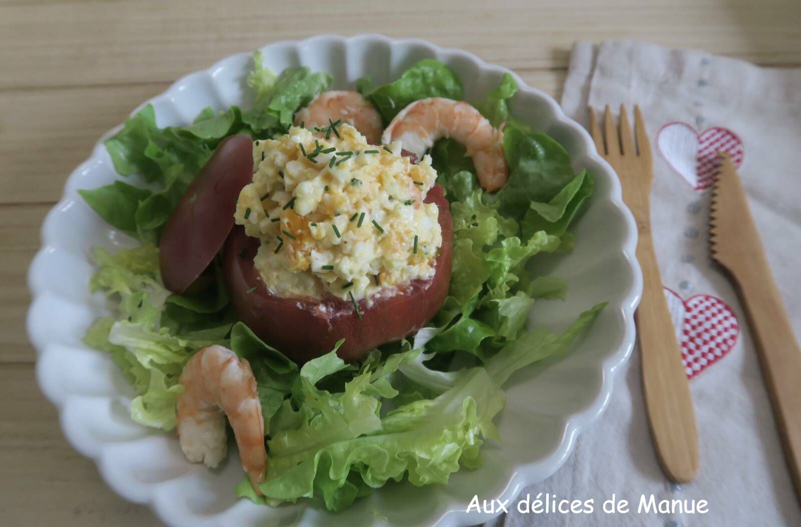 Tomates farcies aux œufs mimosa