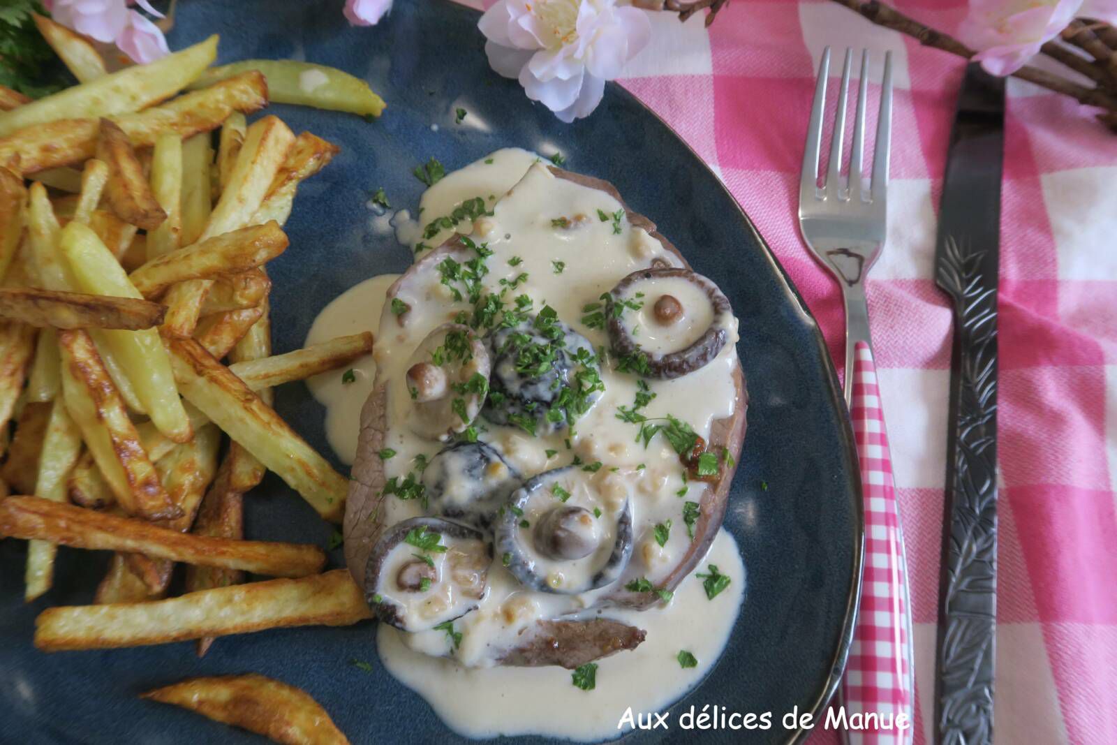 Filet de bœuf aux shiitakés à la crème 