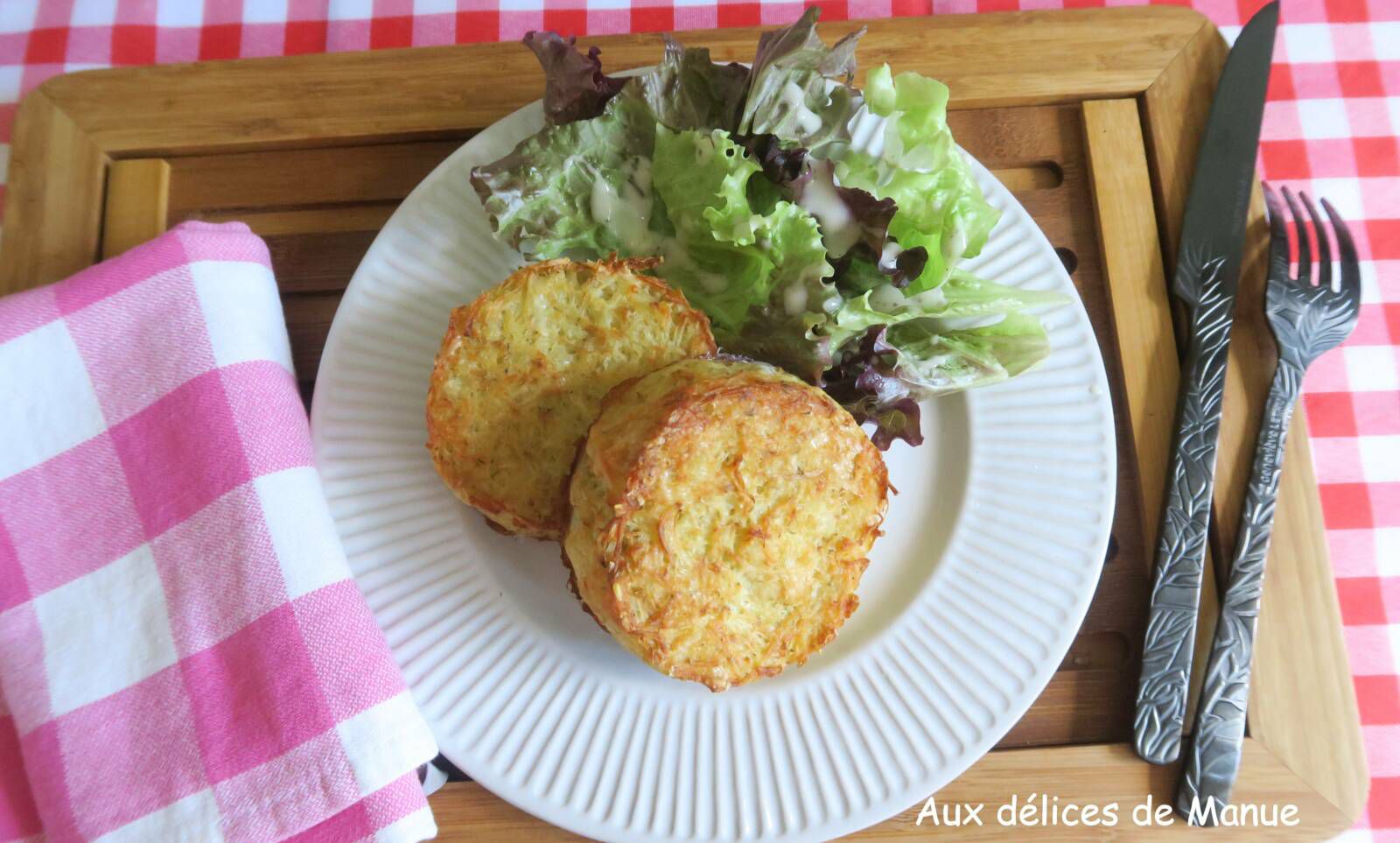 Galettes de pommes de terre au cabillaud et emmental