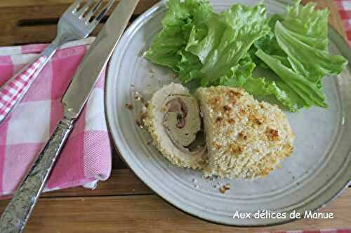 Roulé de poulet façon cordon bleu