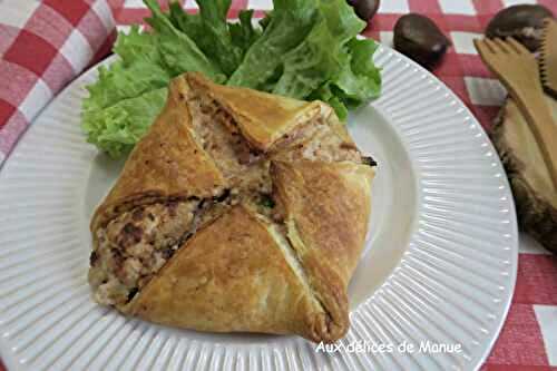 Feuilletés à la crème de jambon et champignons, à l'Air Fryer ou au four