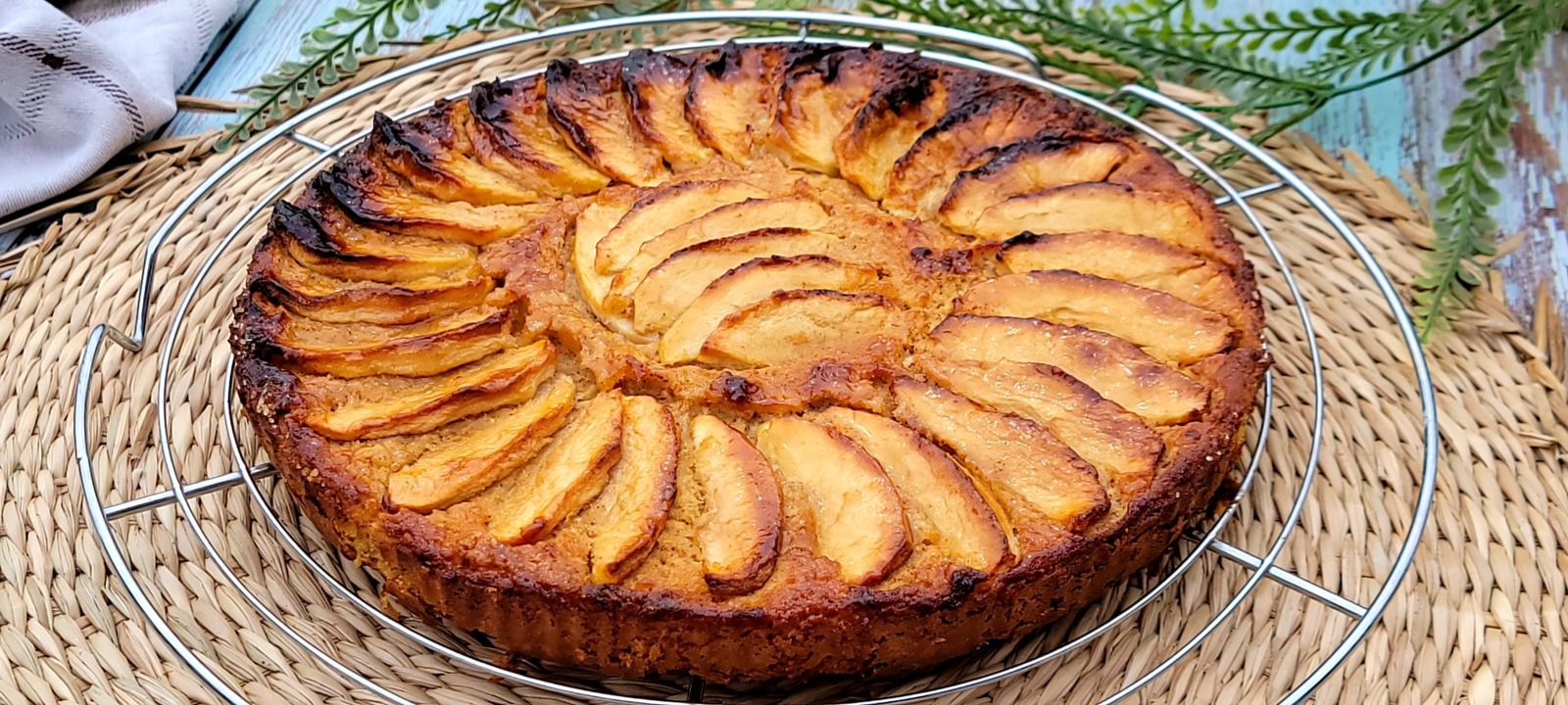 Tarte légère aux pommes sans pâte