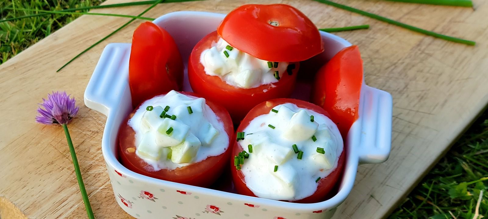 Tomates farcies au concombre