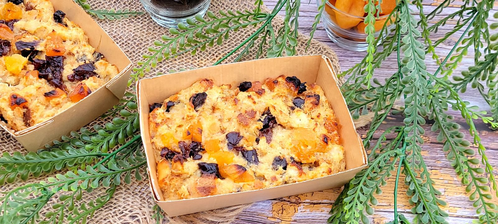 Pudding abricots et pruneaux