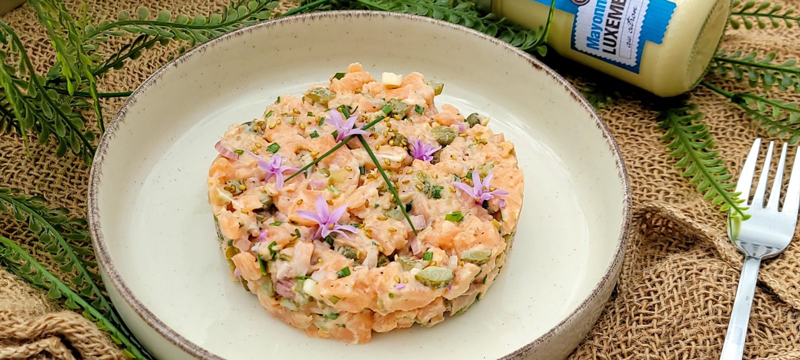 Tartare de saumon léger