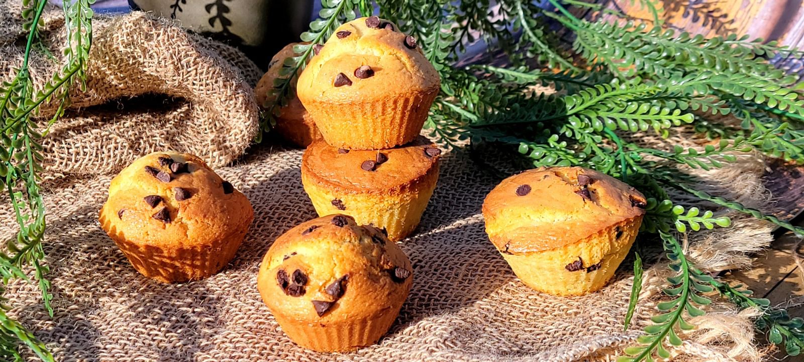 Muffins au mascarpone et pépites de chocolat