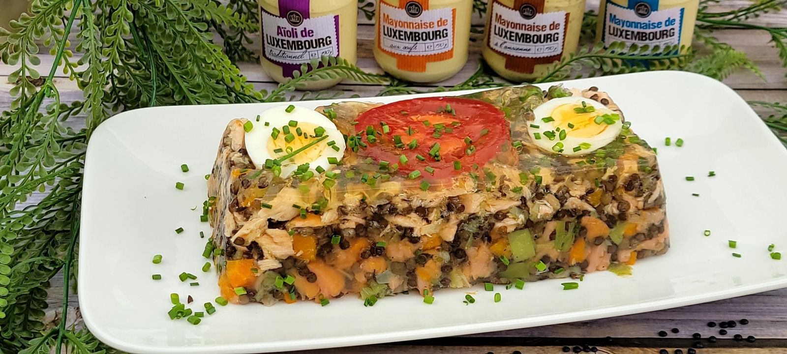 Terrine de lentilles au saumon 