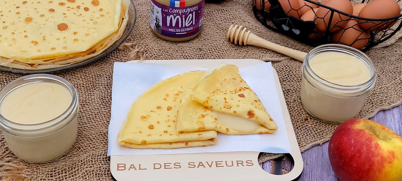 Crêpes au lait cru