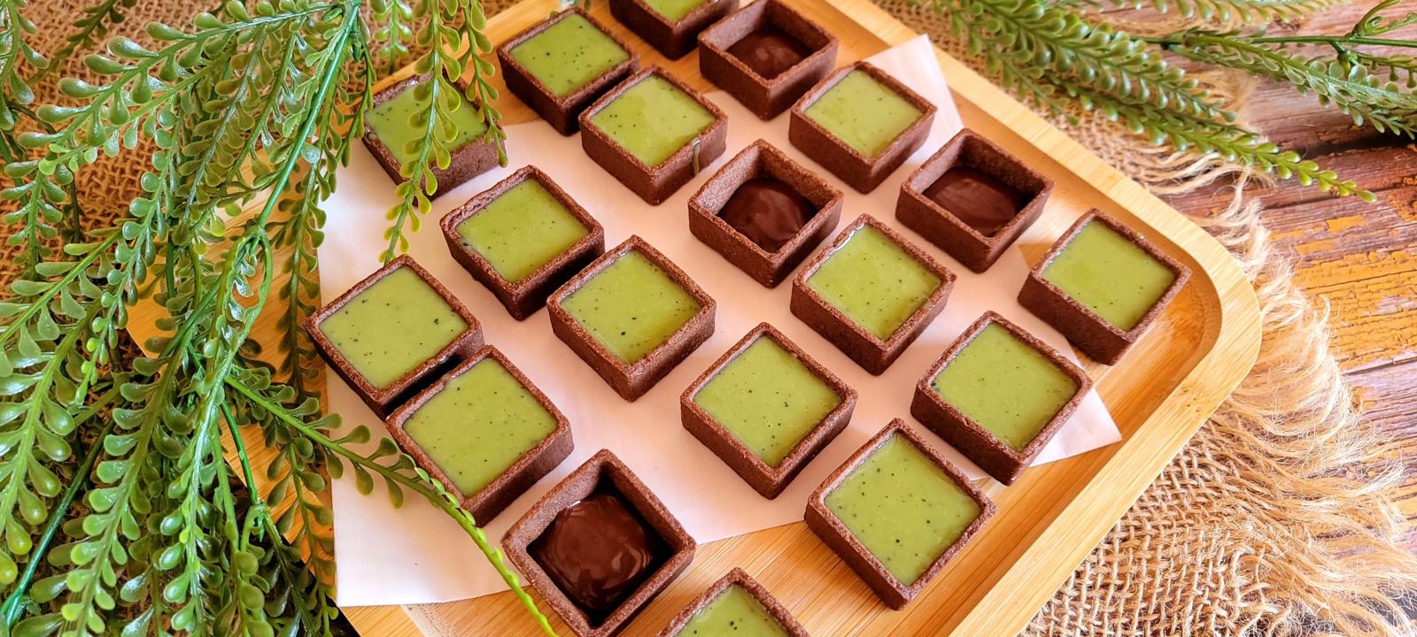 Tartelettes chocolat matcha