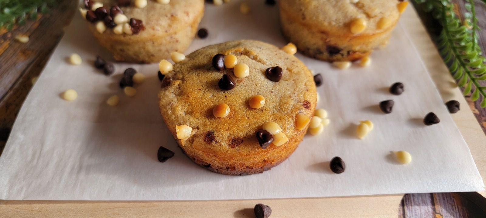 Muffins aux amandes et pépites de chocolat de Cyril Lignac