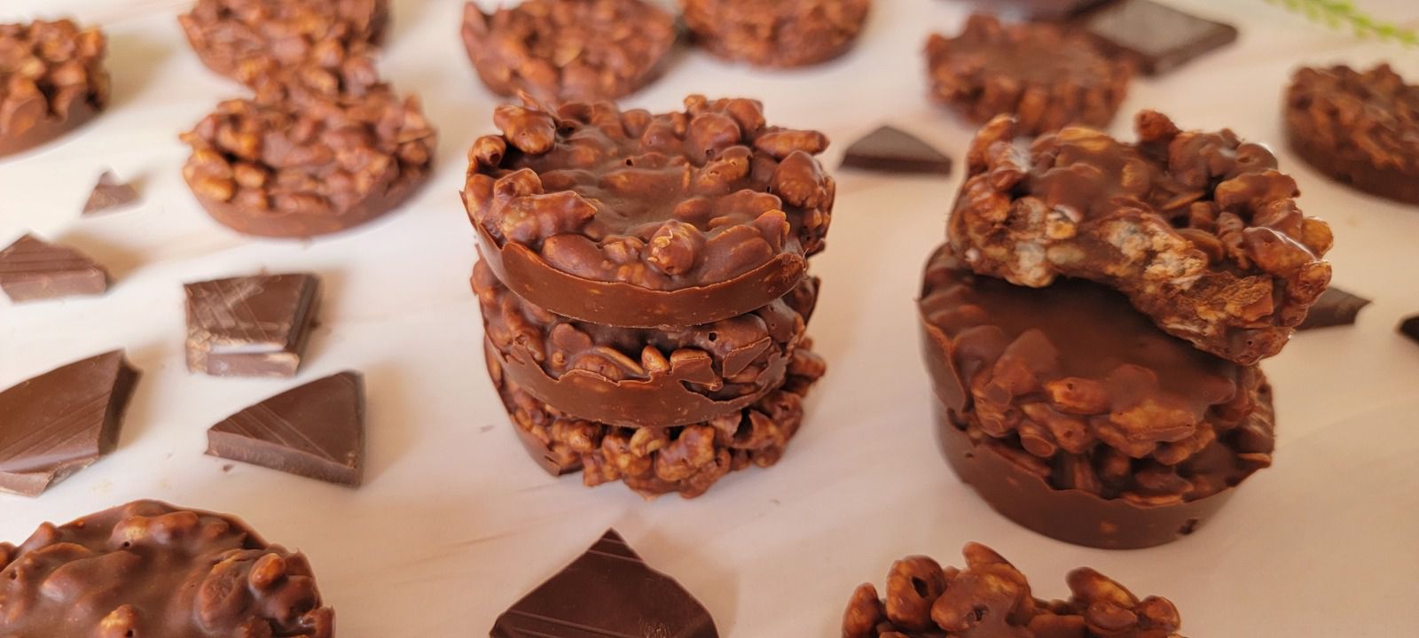 Palets chocolatés au beurre de cacahuètes