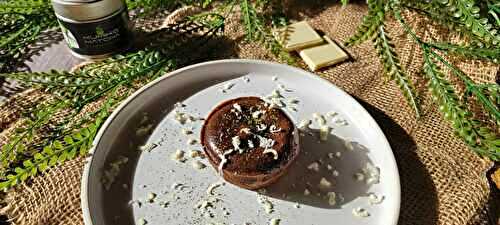 Fondants au chocolat coeurs coulants matcha bio