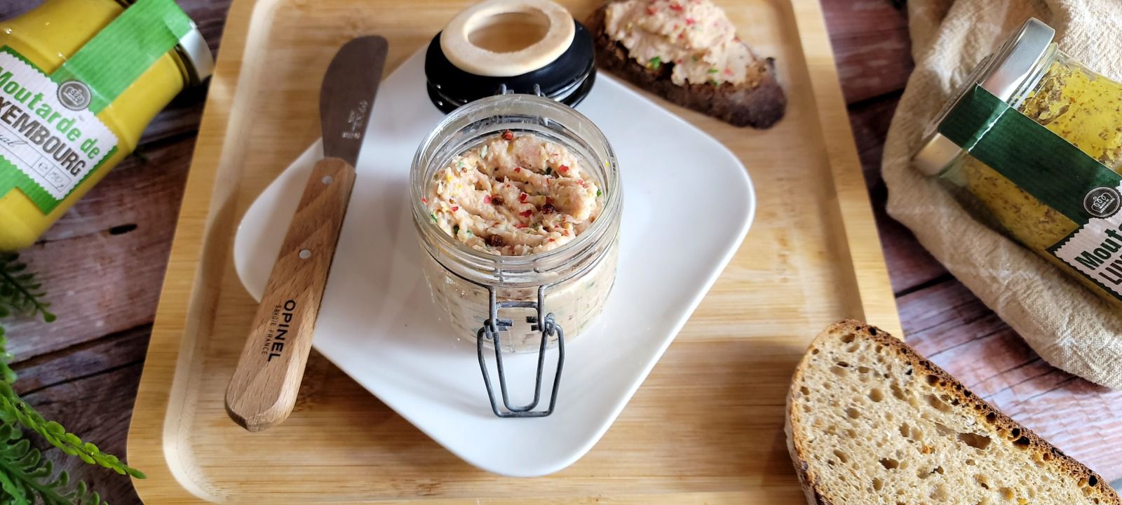 Tartinade de jambon à la moutarde