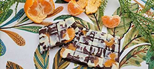 Tablette de chocolat aux clémentines