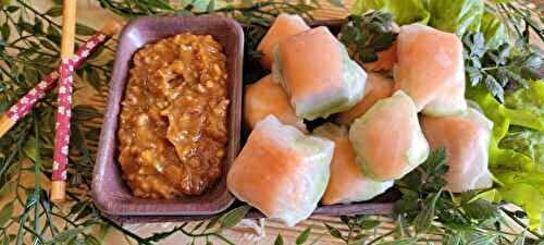 Cubes de saumon et sa sauce cacahuète