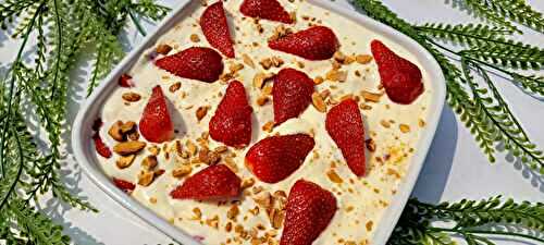 Tiramisu à la fraise et limoncello