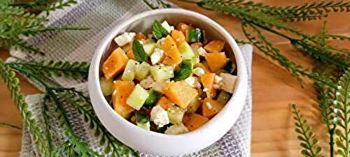 Salade de melon, concombre & feta