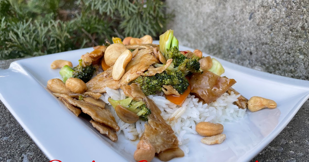 Sauté de poulet à fondue et noix de cajou