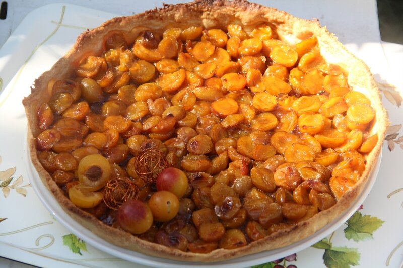 TARTE AUX MIRABELLES SUR POUDRE DE SPECULOOS