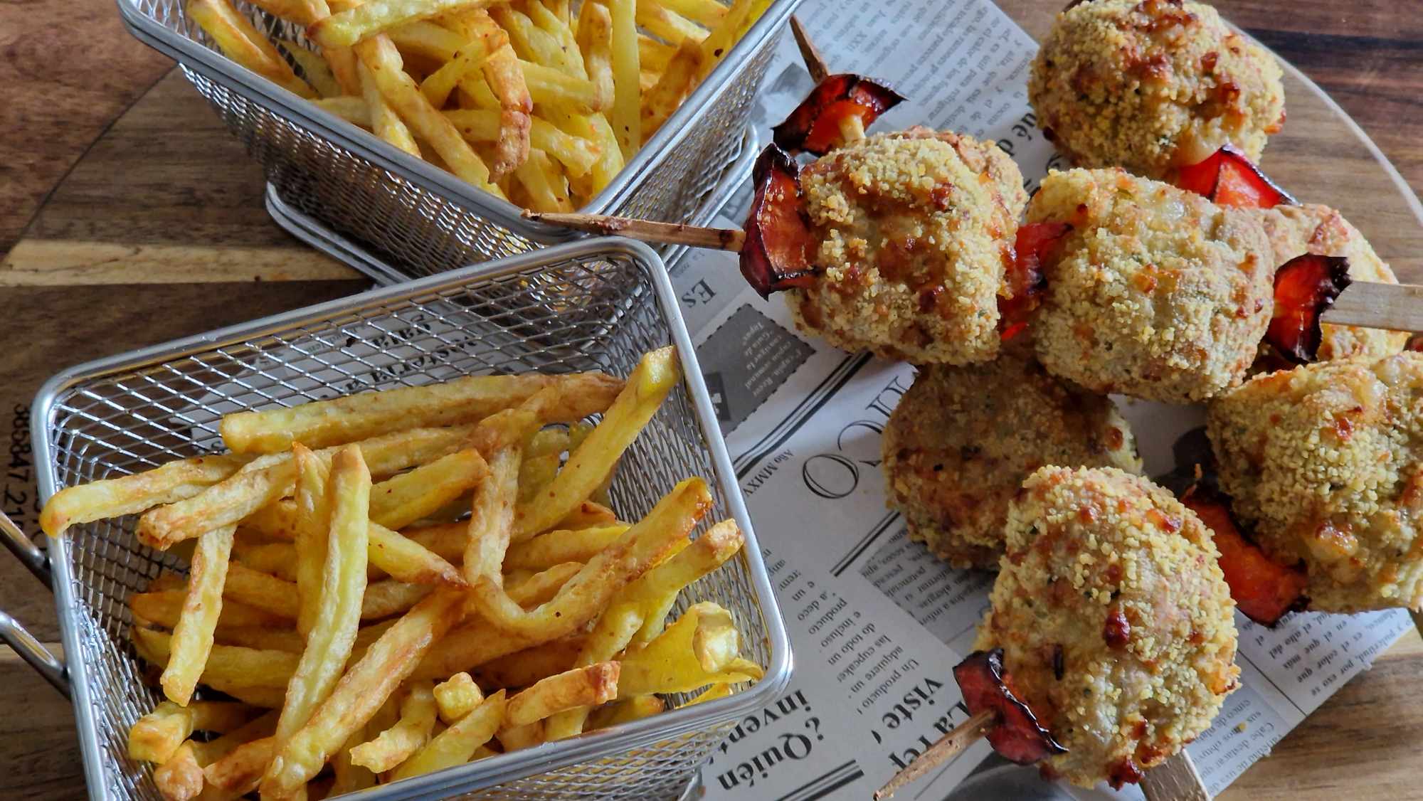 Brochettes de Boulettes de Poulet