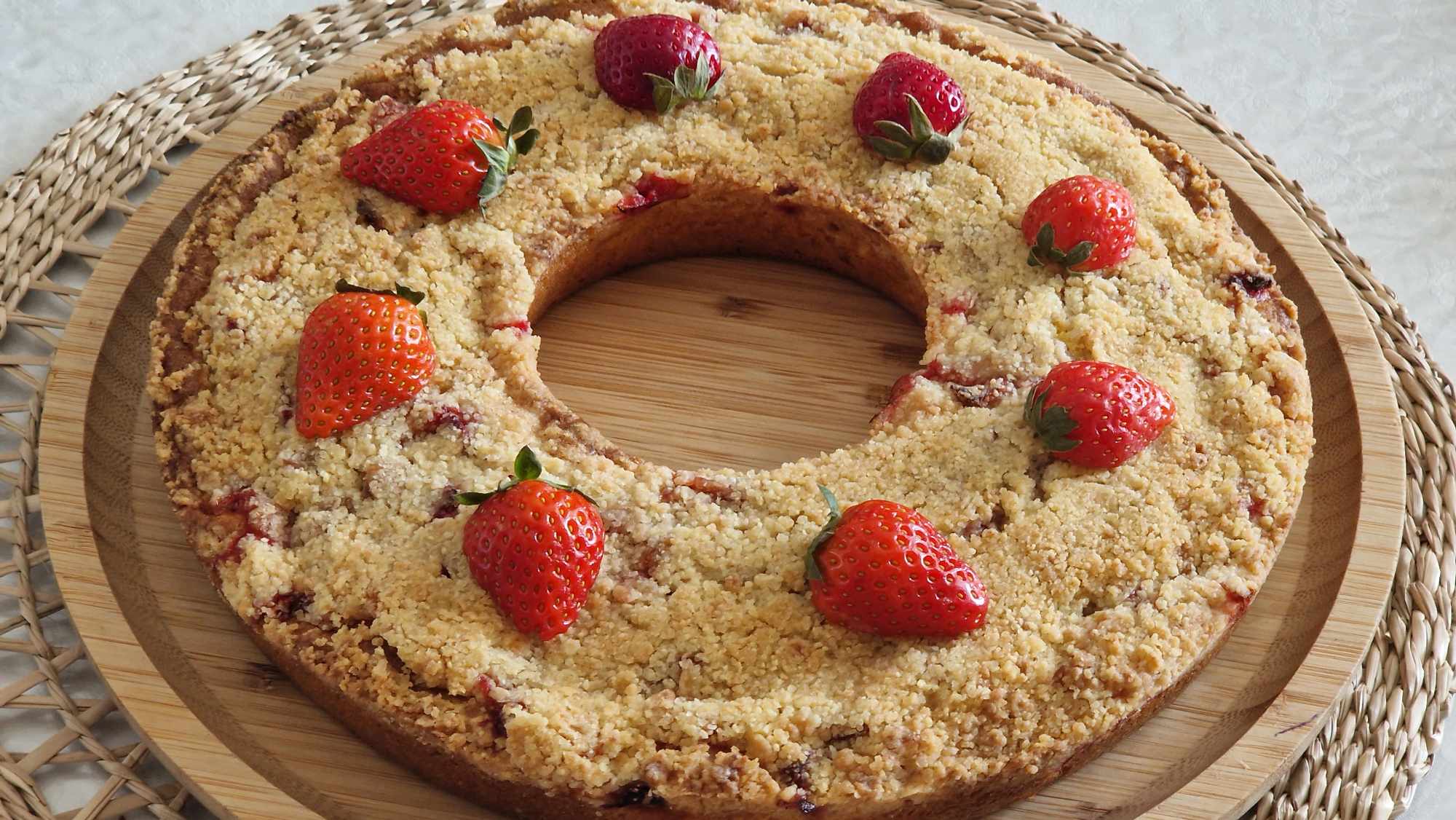 Couronne Crumble aux Fraises