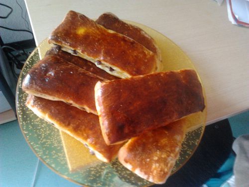 Brioche suisse à la crème pâtissière et aux pépites de chocolats