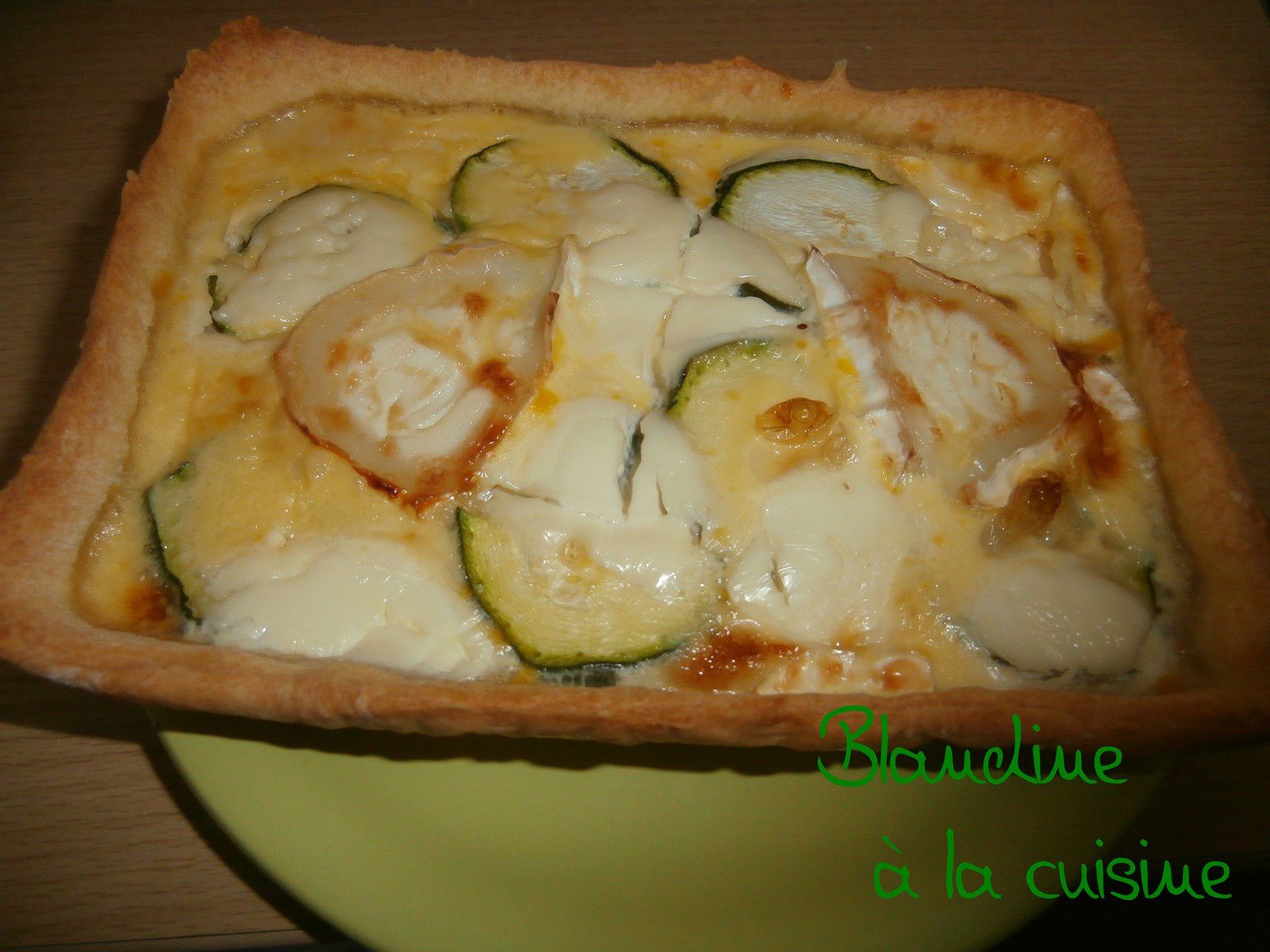 Quiche courgette et chèvre