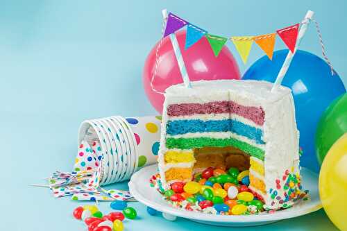 Recette du Pinata Cake façon Rainbow, le gâteau surprise arc-en-ciel