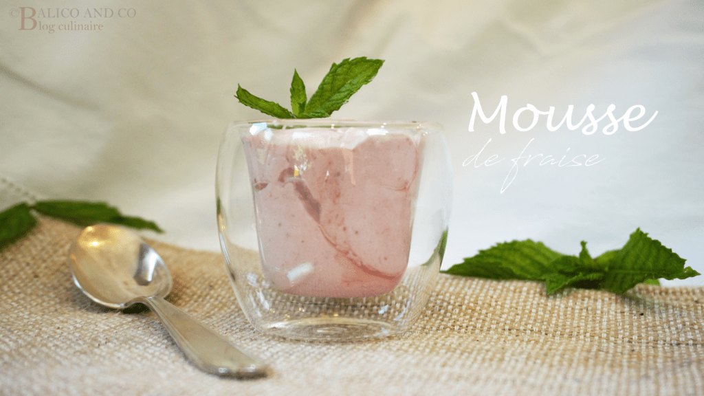 Mousse légère à la fraise