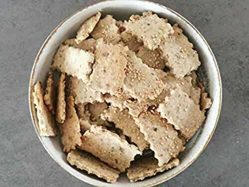 Crackers au graines et sésame sans gluten