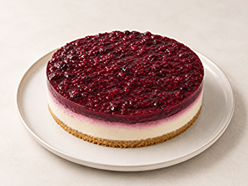 Cheesecake végétal sans gluten aux fruits rouges