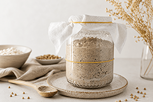 Levain sans gluten au riz et au sarrasin