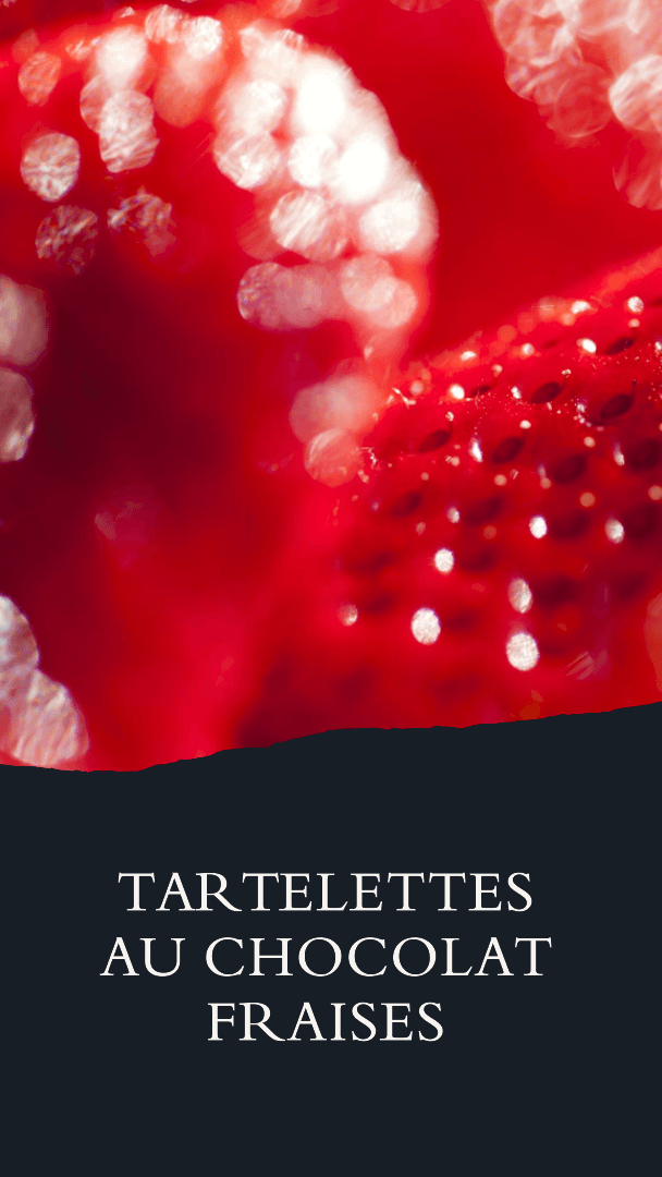 Tartelette au chocolat fraises vanille et pistaches