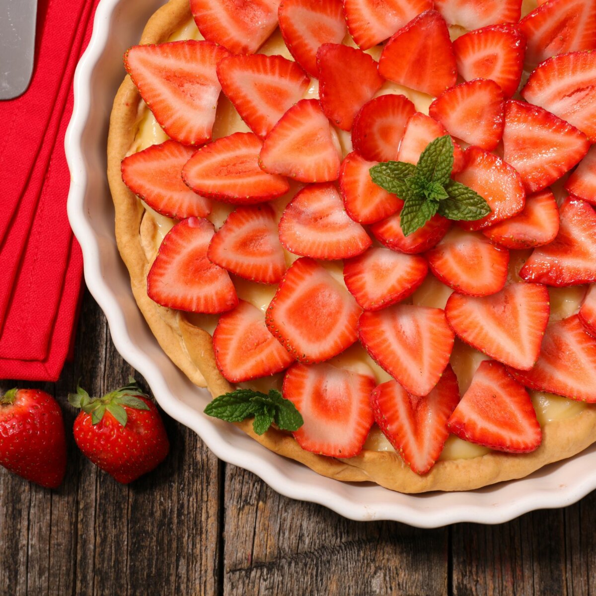 Recette de tarte aux fraises avec ma vanille unique