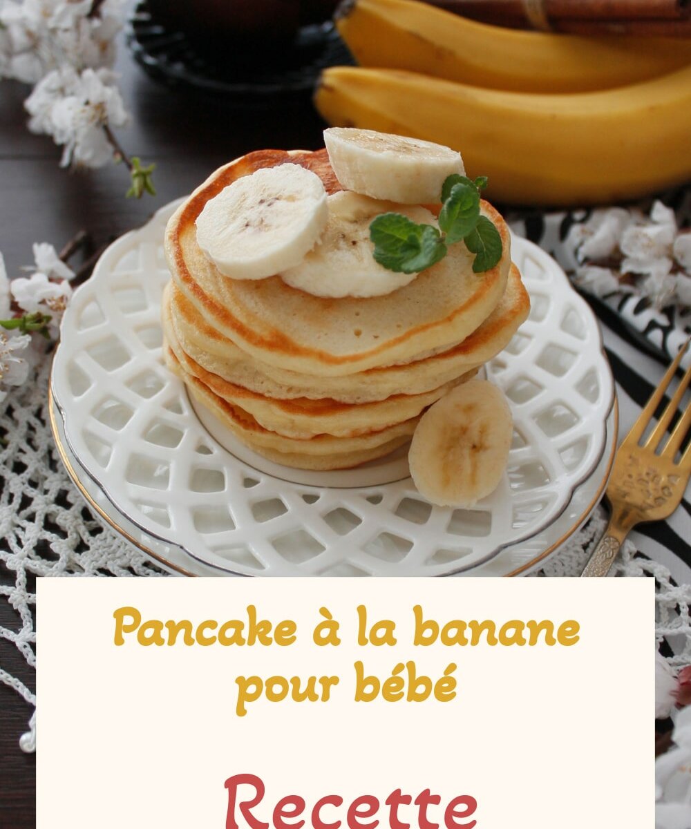 Pancake à la banane pour bébé