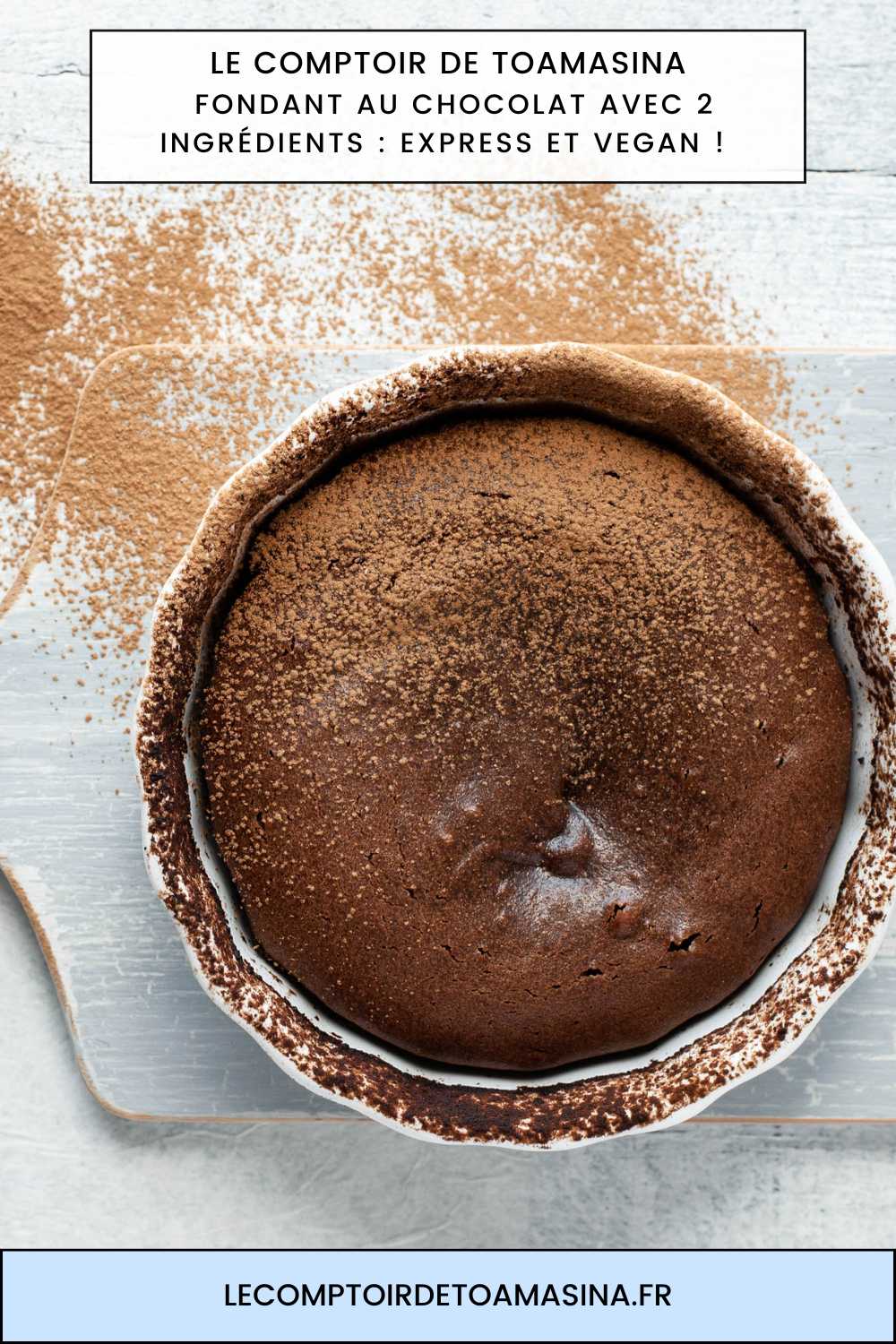  Fondant au Chocolat avec 2 Ingrédients