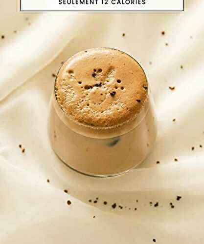 Mousse de café avec 12 calories