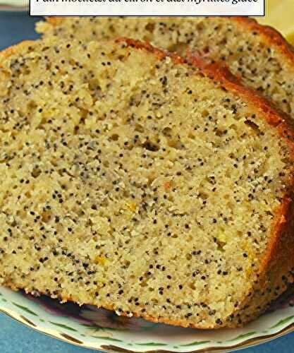 Recette de Pain moelleux au citron et aux myrtilles glacé