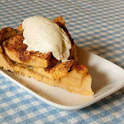 Tarte rustique aux pommes et à la cannelle