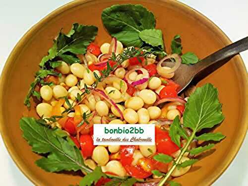 Salade de lingots frais aux pignons grillés - Bon, Bio, la tambouille des Chabrouille