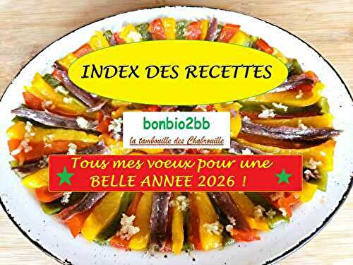 Index des recettes