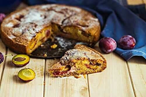 Gâteau aux prunes fraîches
