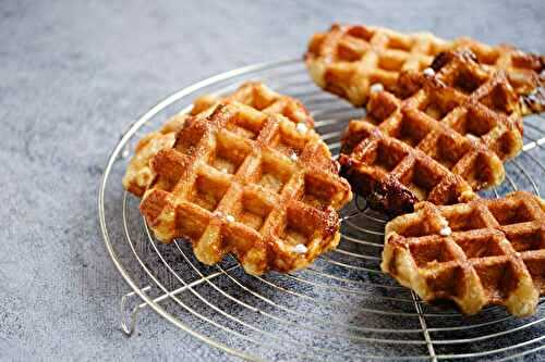 Gaufres de Liège caramélisées