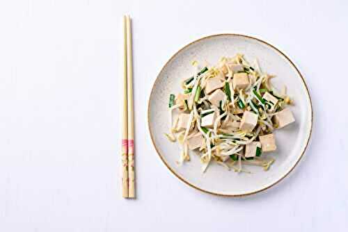 Tofu sauté aux pousses de soja