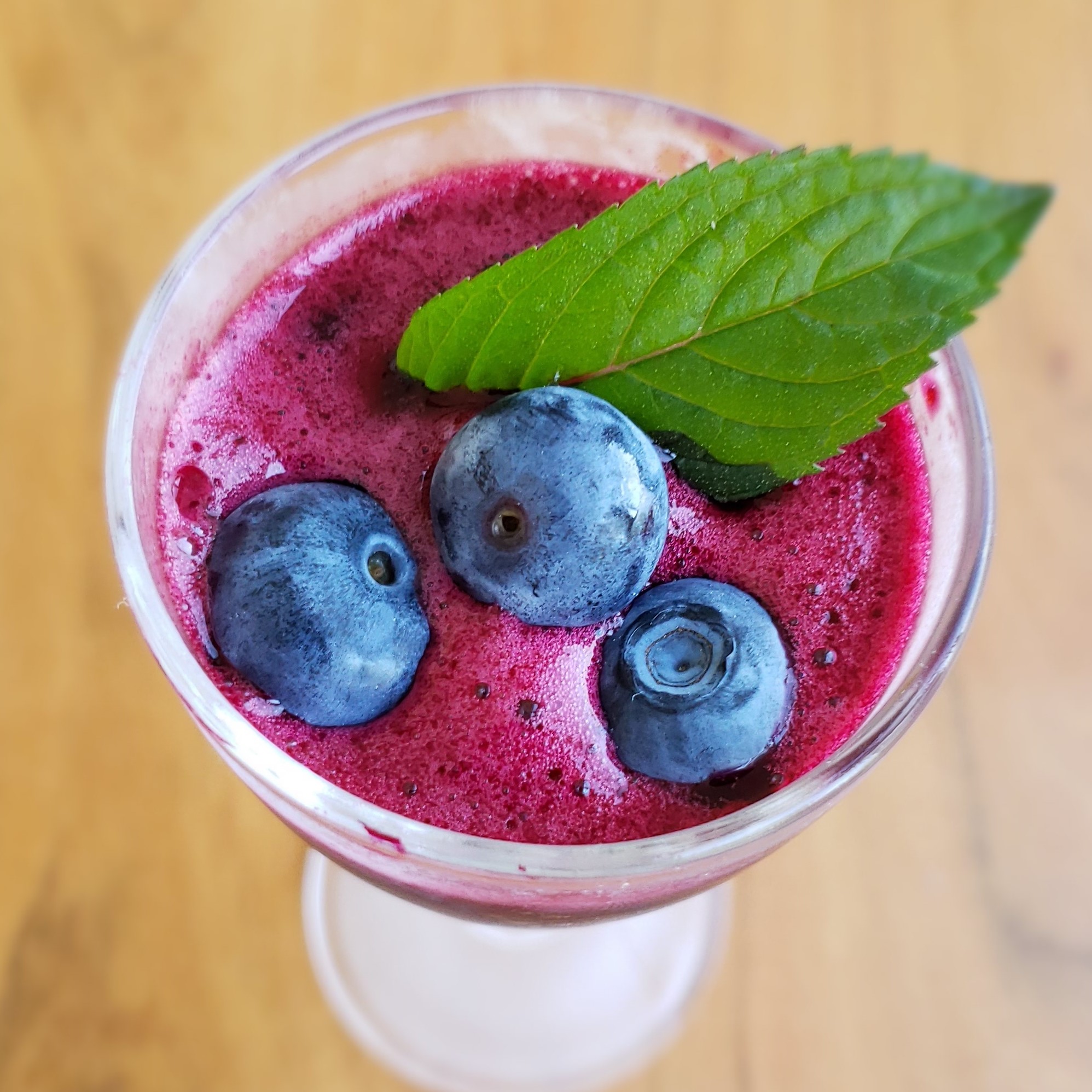 Sorbet aux bleuets et au sirop  d’érable