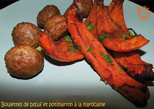 Potimarron à la marocaine et boulettes de boeuf